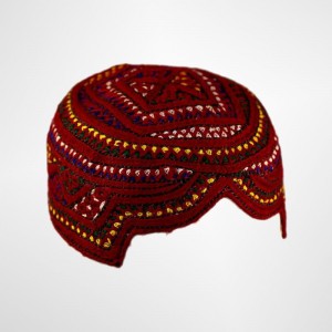 Pure Woolen Vintage Style Sindhi Cap in Satrangi - MKC-146